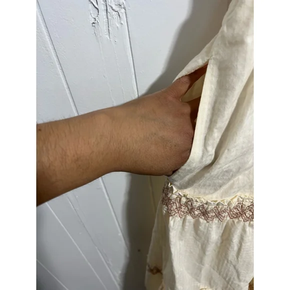 Women's Madewell Dress Size S Cream Pink - Picture 5 of 9